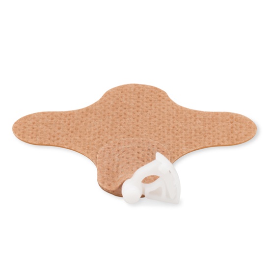 Dispositif de fixation de tube d’aspiration de Hollister Incorporated, angle rapproché du produit, 9785